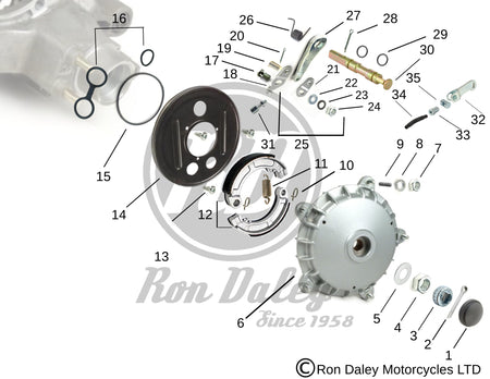 Vespa PX/T5 Rear Hub Assembly