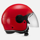 Argentario Visor Jet Helmet - Red