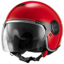 Argentario Visor Jet Helmet - Red