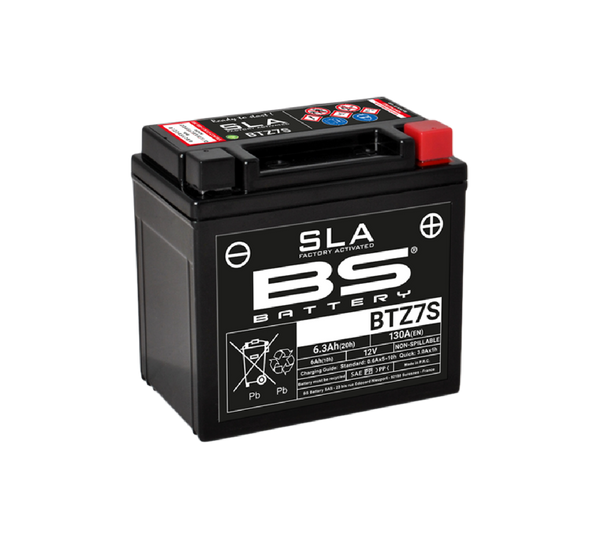 BS Battery BTZ7-S 12V 6.3Ah (YTZ7-S )