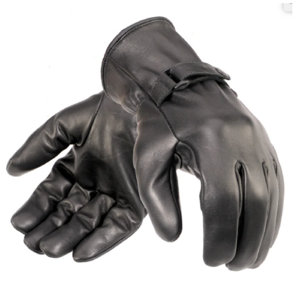 Davida Leather Black Shorty Gloves