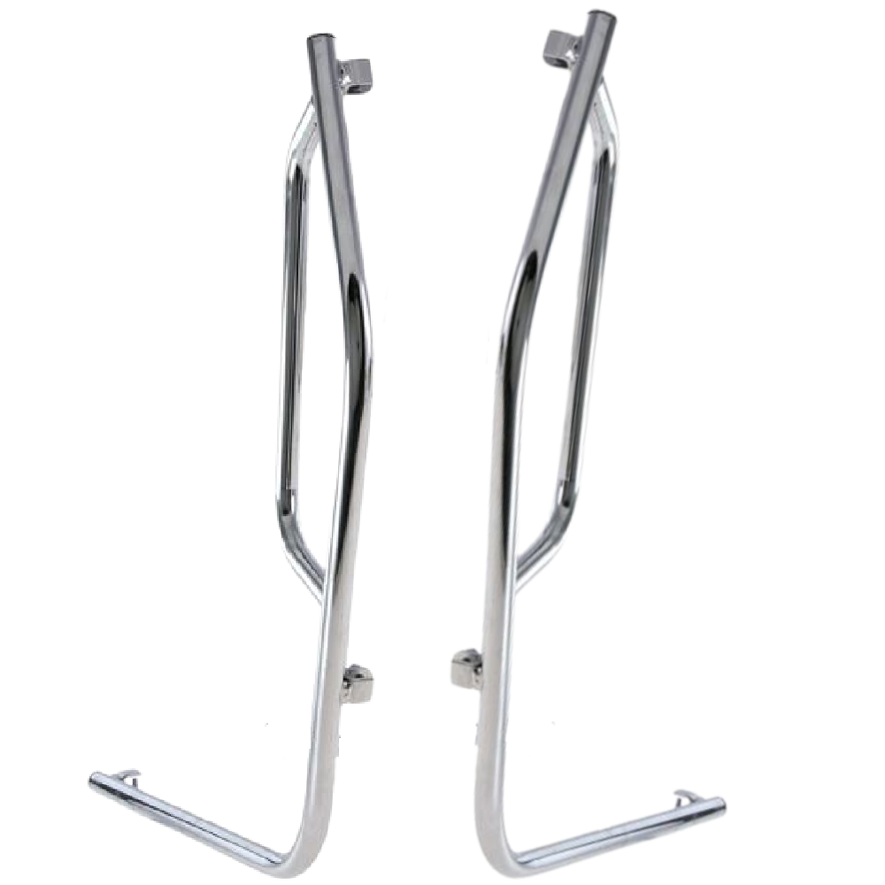 Monoschlitzrohr Beinschild CUPPINI Für Vespa PX 80-200ccm, Chrom