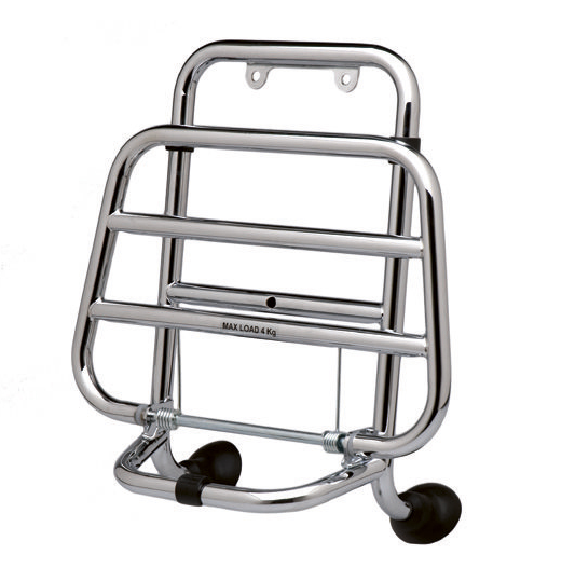 Scooters Chrome Rack Piaggio Vespa GTS/GTV Front Folding Rack Chrome
